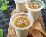 レンジで簡単☆とろける豆乳きな粉プリン。作り方7写真