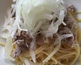 豚肉と玉ねぎの冷しゃぶ風パスタ作り方5写真