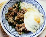 タイ風？豚肉と小松菜の炒めもの作り方7写真