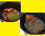 かぼちゃのカレー風味そぼろ煮作り方2写真