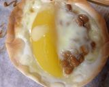 缶詰の黄桃と納豆のピザ作り方4写真