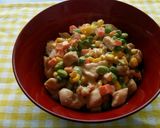 【簡単】いろ鶏ＭＩＸベジのオイマヨ丼作り方5写真
