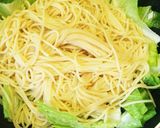 ロメインレタスとツナの暖かサラダパスタ♡作り方4写真