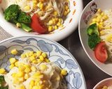 簡単！サラダ素麺☆胡麻ミルク&麺つゆで♬作り方3写真
