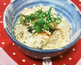 絶品★鮭としめじの醤油バター炊き込みご飯作り方5写真
