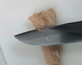 鶏むね肉の　そぎ切り作り方3写真