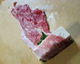 もも肉で豆腐と大葉の豚巻き*ポン酢だれ作り方2写真