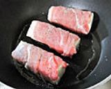 もも肉で豆腐と大葉の豚巻き*ポン酢だれ作り方3写真