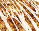 茹でて余った素麺でお好み焼き！作り方4写真