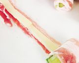 おつまみ♡肉だんご風豚肉アスパラチーズ巻作り方2写真
