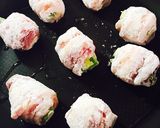 おつまみ♡肉だんご風豚肉アスパラチーズ巻作り方5写真