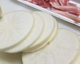 大根と豚バラ肉のミルフィーユもどき作り方1写真