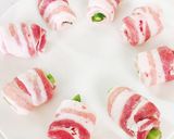 おつまみ♡肉だんご風豚肉アスパラチーズ巻作り方3写真