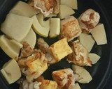 筍と厚揚げの豚肉巻き味噌炒め作り方5写真