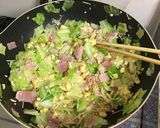 冷蔵庫整理！エノキとキャベたまの中華炒め作り方3写真