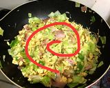 冷蔵庫整理！エノキとキャベたまの中華炒め作り方4写真