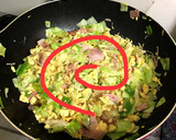 冷蔵庫整理！エノキとキャベたまの中華炒め作り方4写真