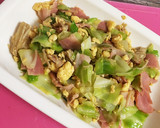 冷蔵庫整理！エノキとキャベたまの中華炒め作り方5写真