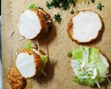 魚河岸あげ®の星の卵サラダバーガー作り方2写真