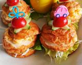 魚河岸あげ®の星の卵サラダバーガー作り方5写真