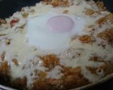 カレーをリメイク　フライパンでドリア風作り方4写真