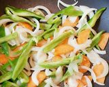 簡単♡節約おかず♡絹揚げ野菜炒め作り方4写真