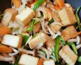 簡単♡節約おかず♡絹揚げ野菜炒め作り方7写真