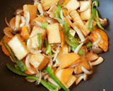 簡単♡節約おかず♡絹揚げ野菜炒め作り方8写真