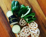 合挽き肉と3種のお野菜のはさみ焼き作り方1写真