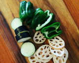 合挽き肉と3種のお野菜のはさみ焼き作り方1写真