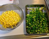 ピーマンとコーンの、食べるフリカケ☆作り方1写真