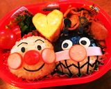アンパンマン♡バイキンマン仲良しキャラ弁作り方10写真