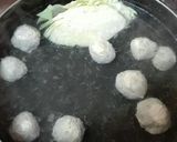 大量キャベツと鶏団子の鍋作り方4写真
