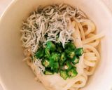 しらす入り！オクラと長芋のサラダうどん作り方7写真