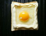 m極上ラピュタパン(目玉焼きトースト)作り方1写真