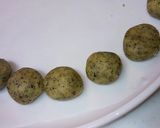 ３分でお店の味♪簡単ほうじ茶スノーボール作り方3写真