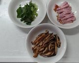 干し椎茸とベーコンの和風ペペロンチーノ作り方2写真