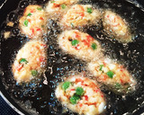 お弁当にも☆はんぺんと干しエビの寄せ揚げ作り方3写真