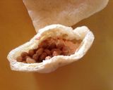 納豆と明太ポテトサラダの油揚げつつみ作り方3写真