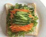 おうちカフェ☆お野菜たっぷりサンドイッチ作り方4写真
