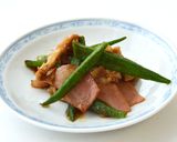 ポークとオクラの旨みソテー作り方5写真