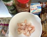 カルディ☆濃厚エビのトマトクリームパスタ作り方1写真