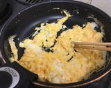 湯通しわかめの炒り卵あえ作り方3写真