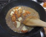 魚河岸あげの肉味噌煮込み作り方8写真