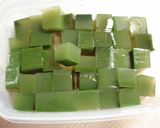 青汁寒天と青野菜のコロコロサラダ作り方1写真