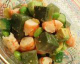 青汁寒天と青野菜のコロコロサラダ作り方3写真