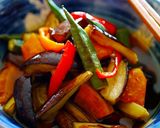 簡単☆揚げない夏野菜の揚げ浸し作り方4写真