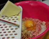 トマト缶で椎茸豚バーグ♡トローリ温玉添え作り方2写真
