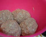 トマト缶で椎茸豚バーグ♡トローリ温玉添え作り方3写真