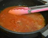 トマト缶で椎茸豚バーグ♡トローリ温玉添え作り方1写真